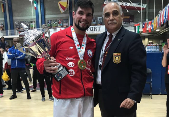 VIDEO| Chile campeón del mundo: Karateka Rodrigo Rojas se colgó medalla de oro derrotando a Japón en la final