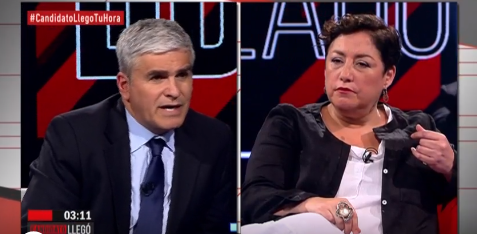 VIDEO| Beatriz Sánchez contra Nicolás Larrarín: «Yo no tengo a hombres al lado soplandome en la oreja»