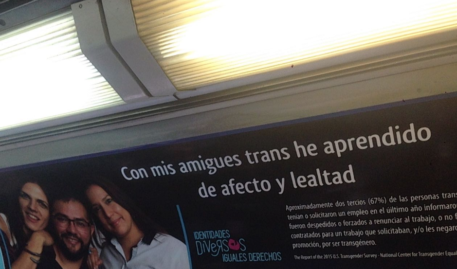 «Quiéreme como soy, quiéreme trans»: Campaña masiva de OTD Chile se toma el Metro de Santiago