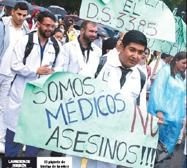 Punto muerto entre gobierno boliviano y médicos mantiene huelga por más de un mes: «Dejen de maltratar a los enfermos»
