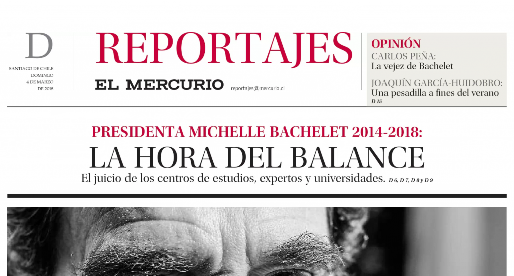 A lo Piñera: El Mercurio publica distorsionado gráfico que compara gobiernos y perjudica al de Bachelet