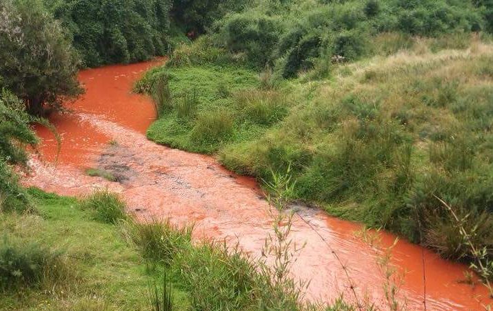 Derrame de pintura en río Trainel de Chonchi provoca emergencia ambiental