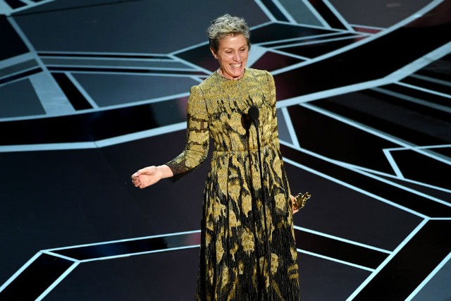 «Todas tenemos historias que contar»: El aplaudido discurso de Frances McDormand, la ganadora del Oscar a la mejor actriz