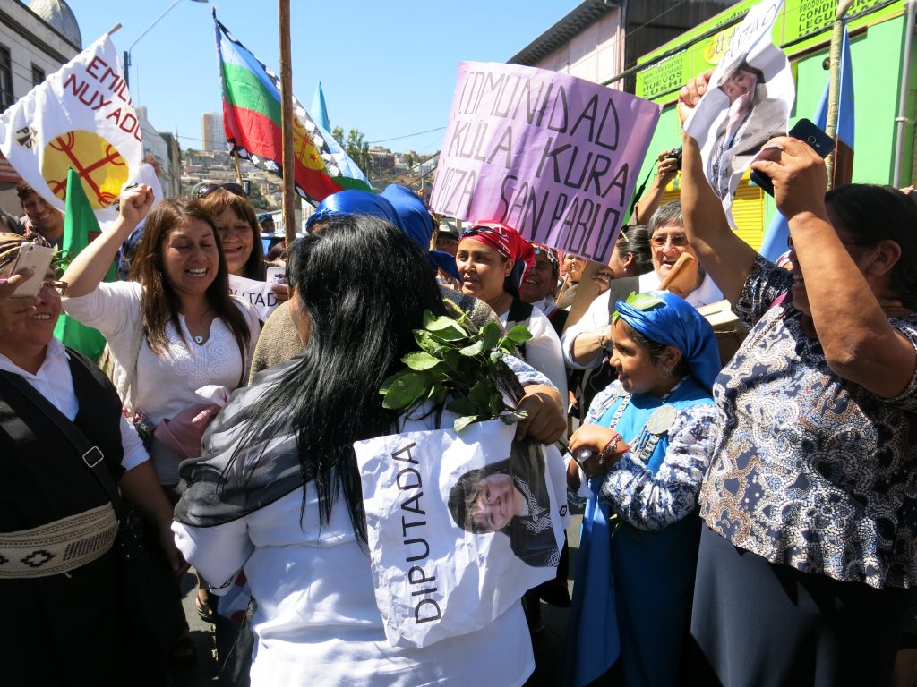 El día en que la mujer mapuche llegó al Congreso