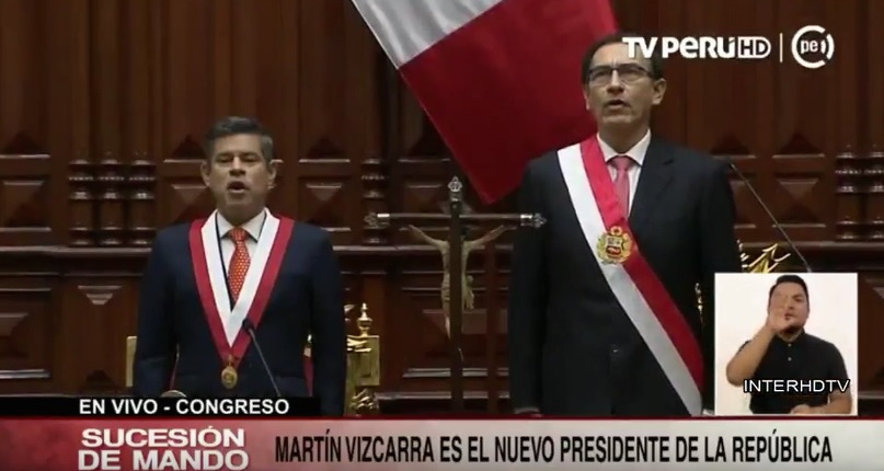 Martín Vizcarra ya es el nuevo presidente de Perú: «Los graves acontecimientos ameritan que se establezcan responsabilidades»