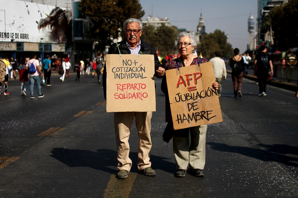 FOTOS| Las postales que dejó la primera marcha No + AFP en gobierno de Piñera