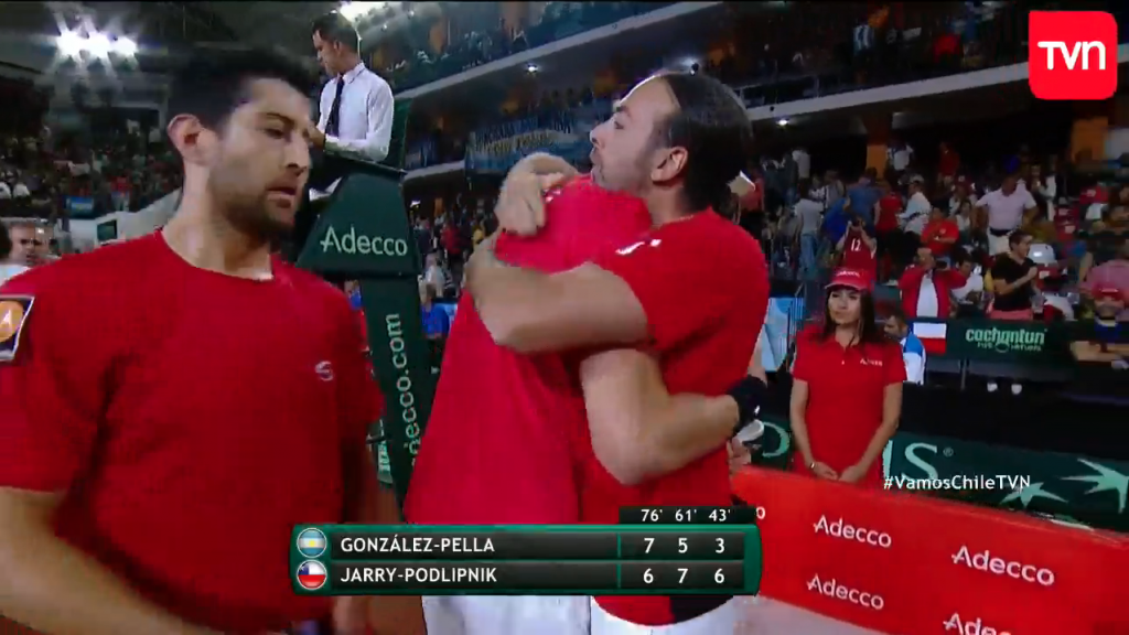 ¡Épico! Jarry y Podlipnik vencen a la dupla argentina y dejan a Chile en ventaja en la Copa Davis