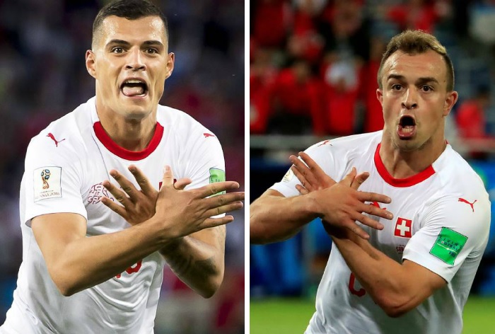 Xhaka y Shaqiri, los jugadores suizos multados por reivindicar independencia de Kosovo