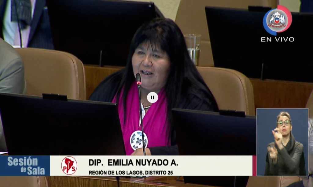 Emilia Nuyado reclama por la exclusión de las mujeres indígenas en reforma constitucional sobre igualdad derechos