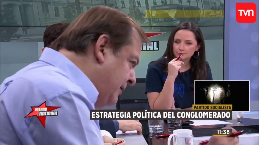VIDEO| «No me has dado la palabra en una hora y 18 minutos»: El berrinche de Francisco Vidal contra Andrea Arístegui en Estado Nacional