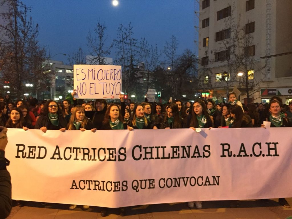 Red de Actrices Chilenas (RACh): «Gracias compañeras argentinas por tanto poder, lucha y aguante»