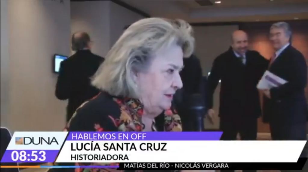 Lucía Santa Cruz: «No me parece que Pinochet sea un tirano»