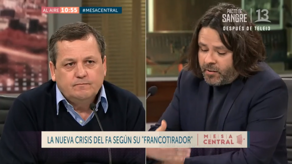 Alberto Mayol encara a Bofill: «Hiciste informerciales a favor de la Operación Huracán»