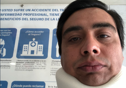 Periodista agredido por guardias de Eduardo Durán terminó con esguince cervical