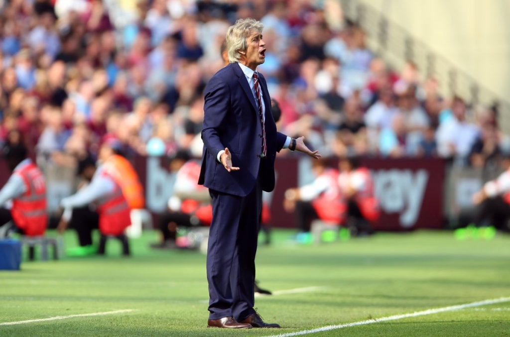 Manuel Pellegrini sufre con el peor inicio de un técnico del West Ham con cuatro derrotas consecutivas
