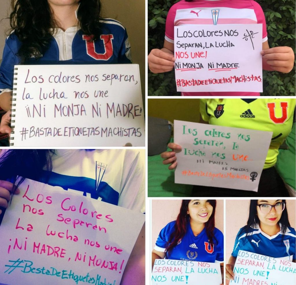 #NiMadreNiMonja: Hinchas de la U y la UC impulsan campaña para eliminar el machismo del fútbol