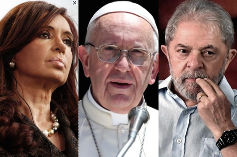 El Papa expresa preocupación por un uso «selectivo» de la justicia para inhabilitar a Lula y Cristina Fernández de Kirchner
