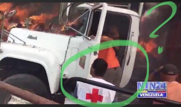 Cruz Roja acusa uso no autorizado de su logo en entrega de «ayuda humanitaria» en Venezuela: «Ponen en peligro nuestra neutralidad»