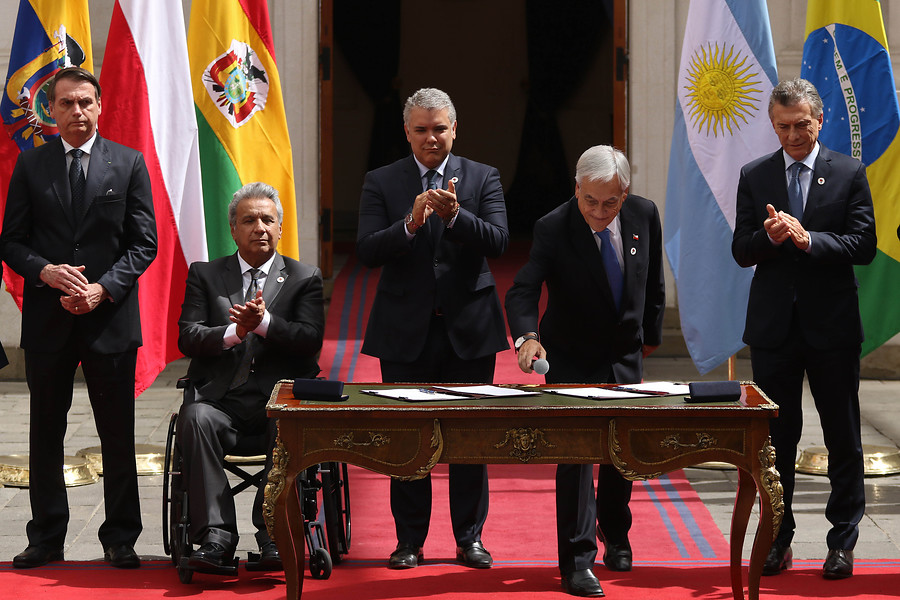 Miembros de Prosur firman acuerdo de la cumbre: Chile presidirá la instancia por un año