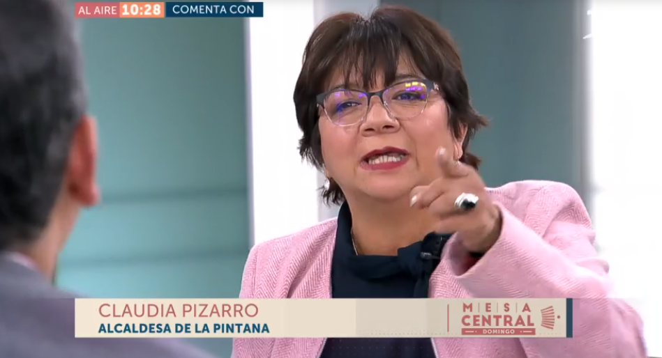VIDEO| Alcaldesa de La Pintana le para los carros a panelistas de Mesa Central: «¿Hasta cuándo seguimos construyendo comunas para pobres y comunas para ricos?»