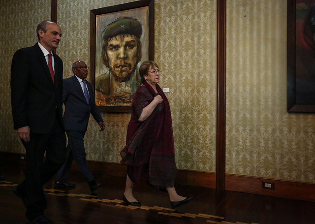 Bachelet concluye su visita en Venezuela: «Me preocupa que las sanciones impuestas este año por EEUU están agravando la crisis económica»