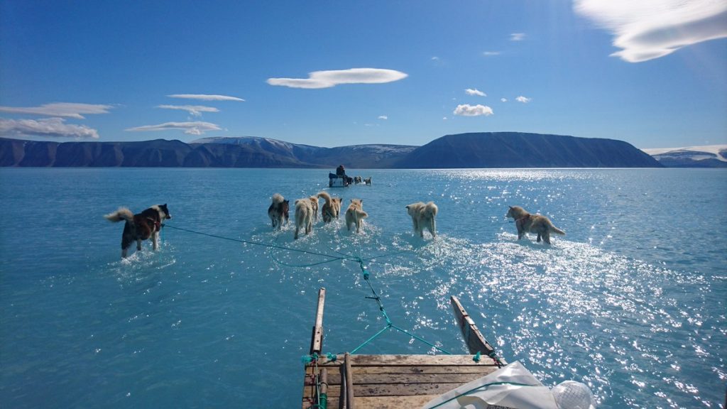 La foto que demuestra el impacto de la emergencia climática en Groenlandia