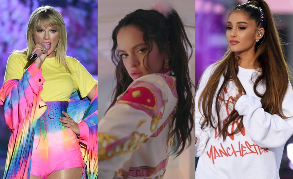 Mujeres la rompen en los MTV Video Music Awards: Rosalía, Ariana Grande y Taylor Swift fueron las grandes ganadoras