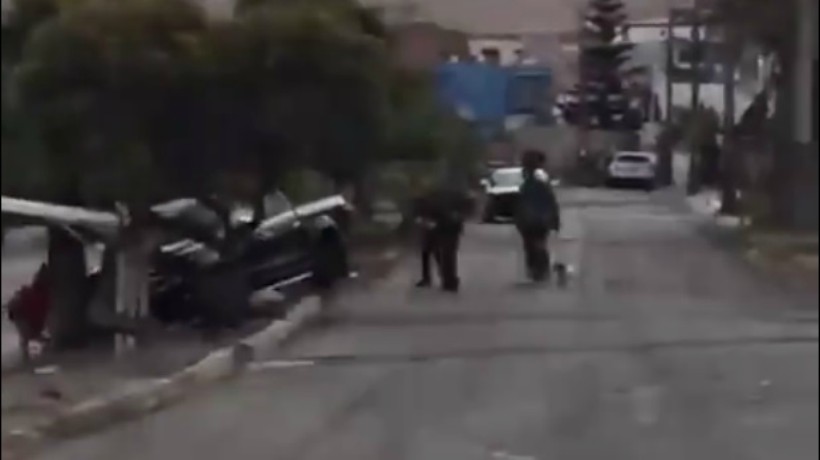 VIDEO| Casi se cambia de vía: revisa el peligroso accionar de un chofer ebrio en Antofagasta