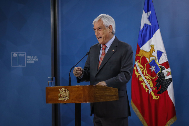 Piñera ante manifestaciones: «Estamos en guerra»