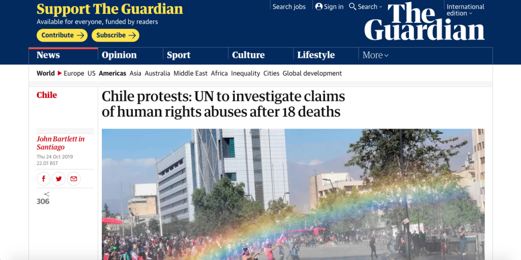 Medios extranjeros destacan que la «ONU investigará denuncias de abusos contra los DD.HH. tras 18 muertes»