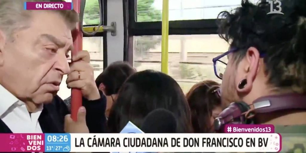VIDEO| «¿Es verdad lo de los toqueteos en las micros?»: Don Francisco regresa a Canal 13 como notero de Bienvenidos