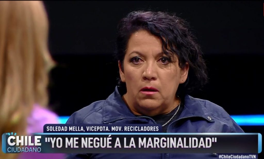 Las aplaudidas reflexiones de la recicladora Soledad Mella: «Los delincuentes que dicen ustedes, son los delincuentes que creó este sistema»