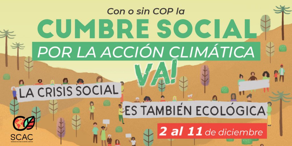 Comenzó la Cumbre Social por la Acción Climática, el evento nacional y alternativo a la COP25