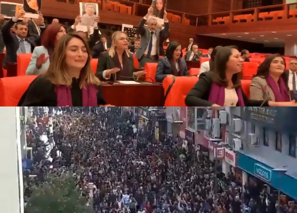 VIDEOS| El fenómeno de Lastesis llegó a Turquía: Mujeres interpretan «Un violador en tu camino» pese a las prohibiciones