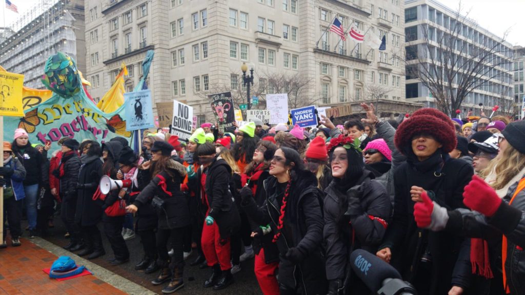 VIDEOS| «And the rapist was you»: La intervención de Lastesis en Washington D.C. por la Women’s March 2020
