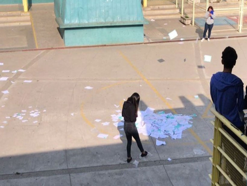 Suspenden PSU en liceo de Quilpué: Manifestantes habrían robado y quemado facsímiles