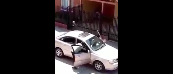 Graban a hombre golpeando brutalmente a mujer en San Pedro de la Paz