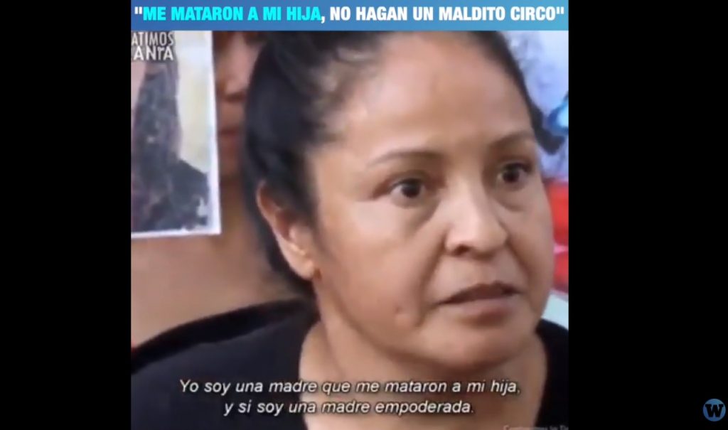VIDEO| Desgarrador discurso de madre de joven asesinada: “¡La que no quiera quemar todo, que no nos estorbe!”