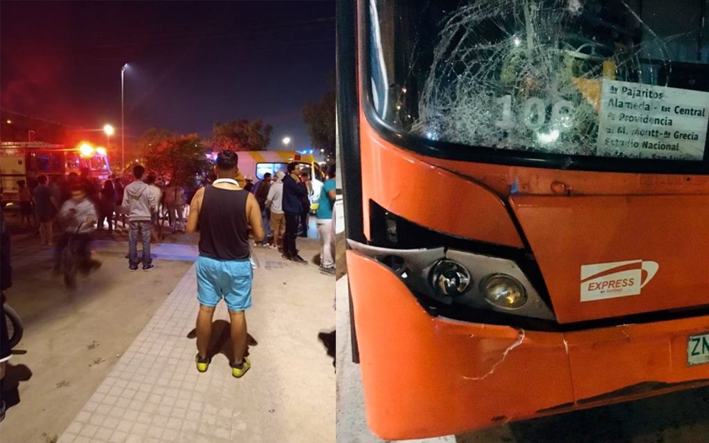 Manifestante fallece en Maipú tras ser atropellado por un bus del Transantiago
