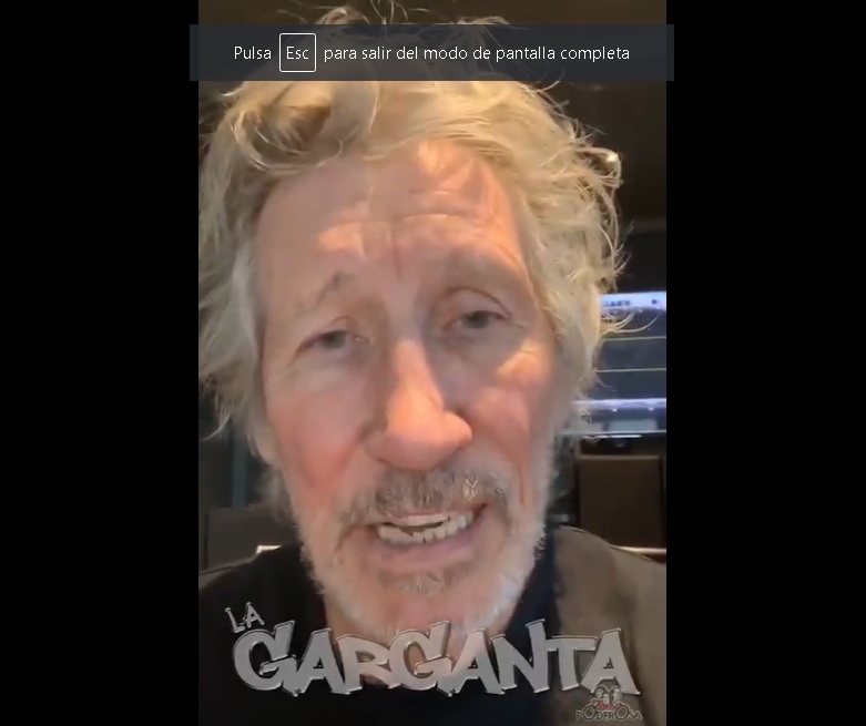 VIDEO| Roger Waters canta «El derecho de vivir en paz» y manda mensaje a Chile y Latinoamérica