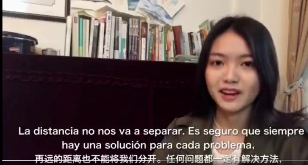 Por COVID-19: Estudiantes de Pekín graban conmovedor mensaje de apoyo a los españoles