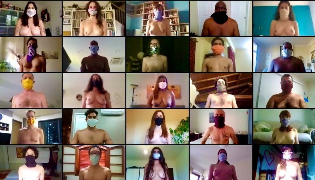 Spencer Tunick se reinventa en pandemia haciendo desnudos masivos a través de videoconferencia