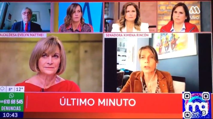 VIDEO| La descomunal pelea entre Ximena Rincón y Evelyn Matthei por TV: «Deja de mentirle a la ciudadanía»